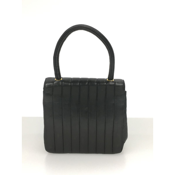 Chanel Mademoiselle Stripe Leather Handbag - Picture 4 of 6